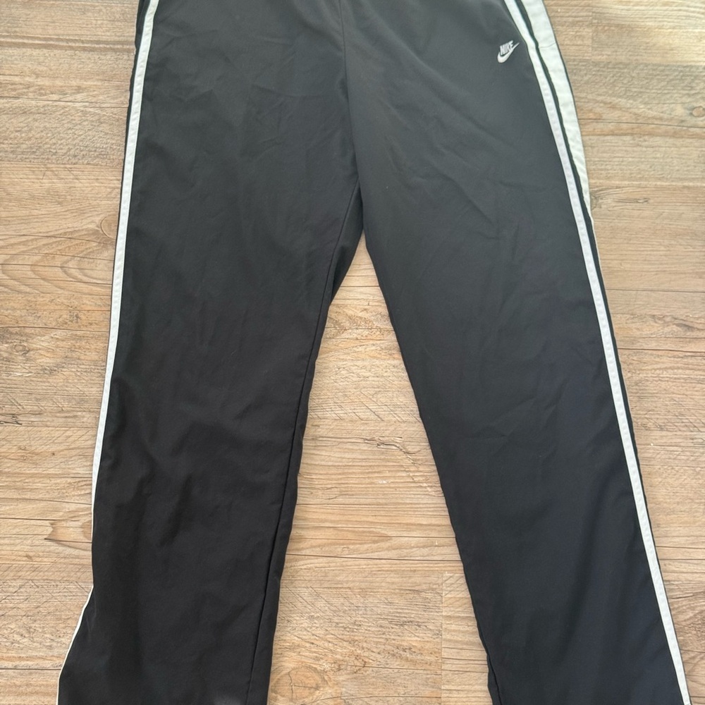 Nike Black Sweatpants with White Stripes